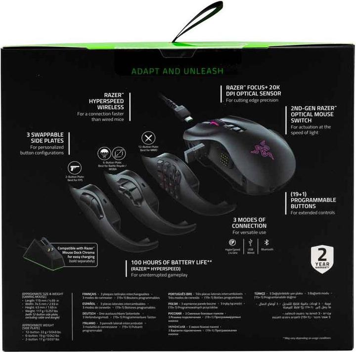 Productafbeelding Razer Naga Pro (Draadloze)