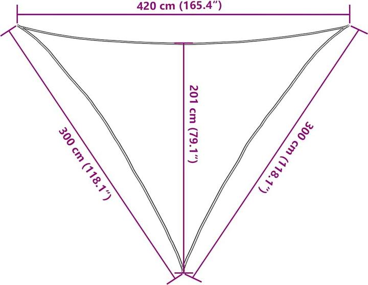 Produktbild VidaXL Sonnensegel (3 x 3 x 4.2 m)