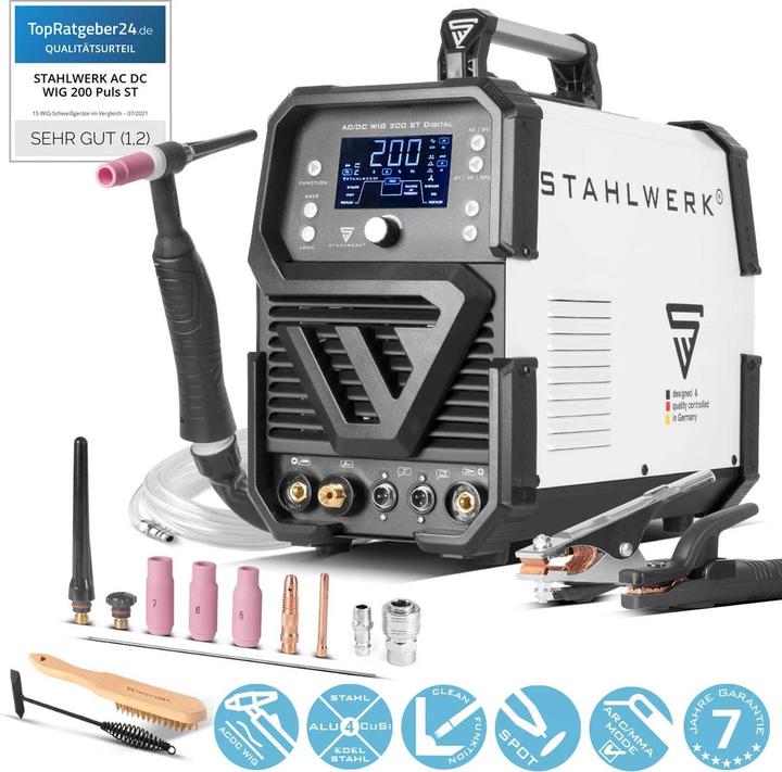 Immagine prodotto Stahlwerk Saldatrice combinata digitale AC/DC TIG 200 ST 200 A