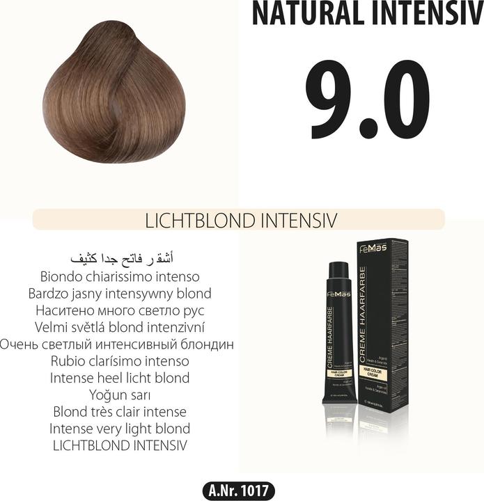 Produktbild FemMas (9.0) Haarfarbe Lichtblond Intensive 100ml (9.0 Lichtblond Intensiv)
