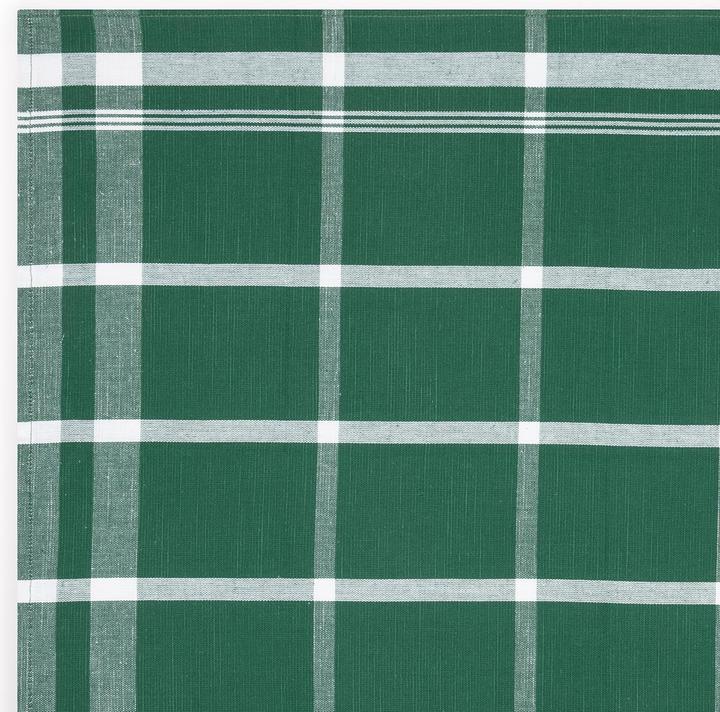 Actual product image Ross Exclusiv - half linen - block check 5 X tea towel set