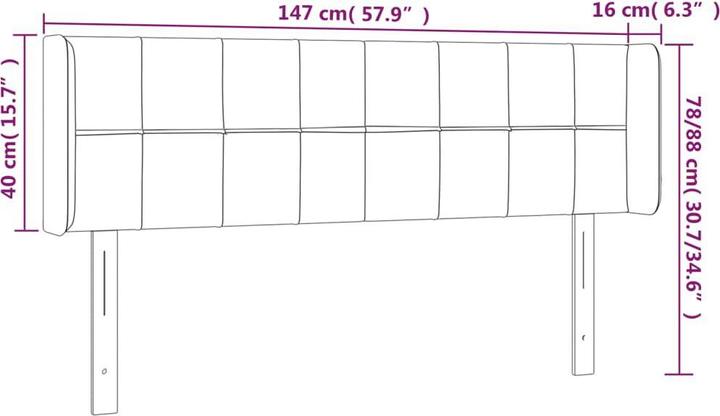 Actual product image VidaXL Benson (147 x 16 x 88 cm)