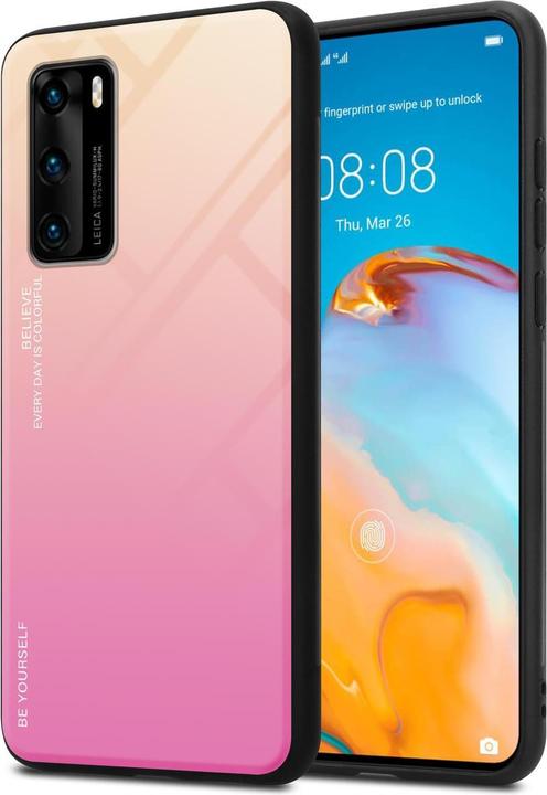 Productafbeelding Cadorabo TPU 2 kleuren glasdekking (Huawei P40)