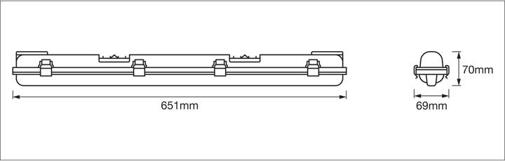 Produktbild Ledvance Submarine (720 lm, G13)