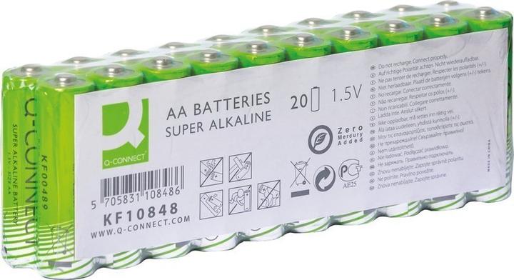 Produktbild Q-Connect Alkaline Batterien (20 Stk., AA, 2140 mAh)