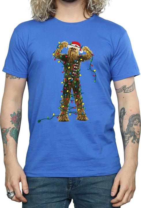Produktbild Star Wars Chewbacca Christmas Lights TShirt (L)