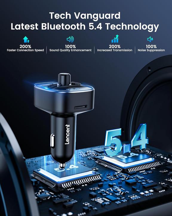 Actual product image Lencent FM transmitter