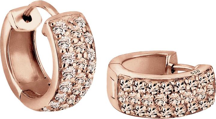 Produktbild Elli Ohrringe Creolen Kristalle Funkelnd 925 Silber (925er Sterling Silber, Glaskristall)