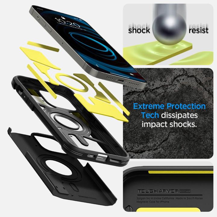 Produktbild Spigen Tough Armor Mag Magsafe iPhone 14 Pro Max case - Black (Apple iPhone 14 Pro Max)