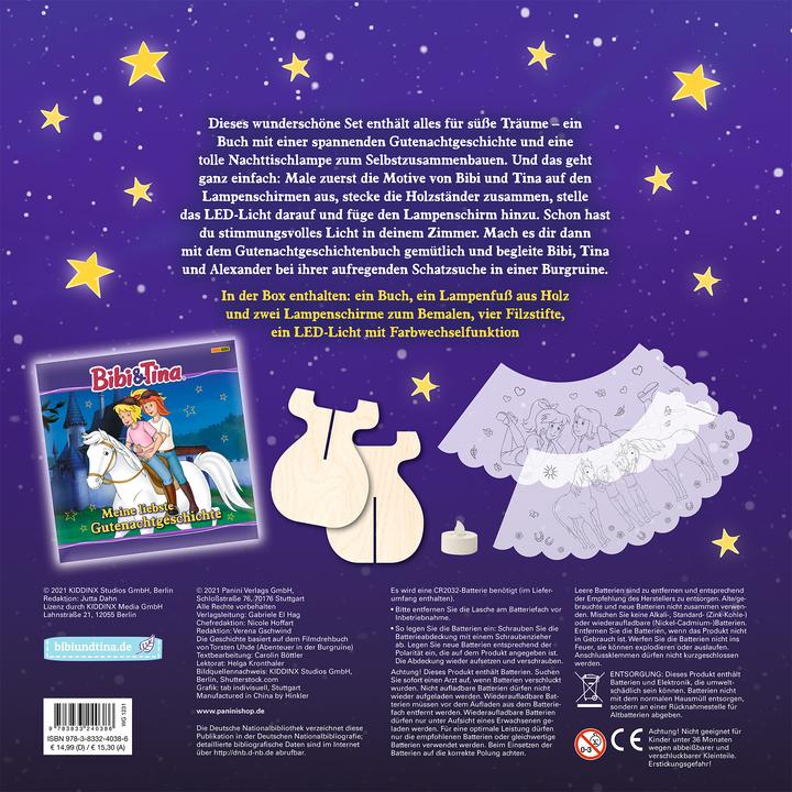 Produktbild Panini Bibi & Tina: Deine grosse Gutenacht-Box mit Buch und Nachttischlampe (Deutsch, Panini, 2021)