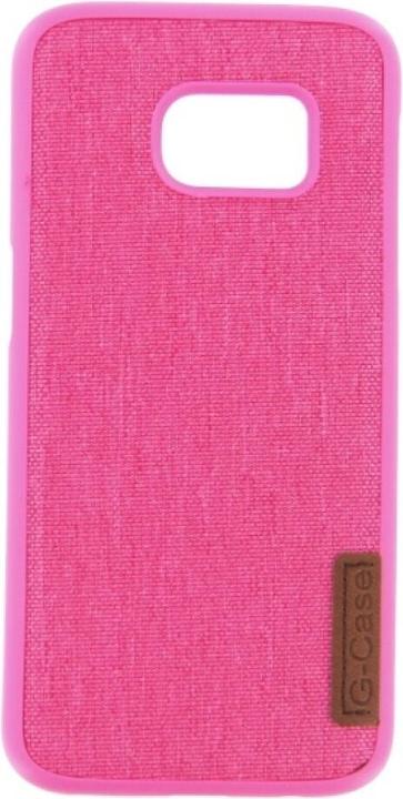 Actual product image OEM Silicone Case Textile for Samsung S7 pink (Samsung Galaxy S7)