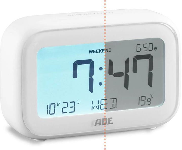 Produktbild ADE Digitalwecker mit Temperaturanzeige