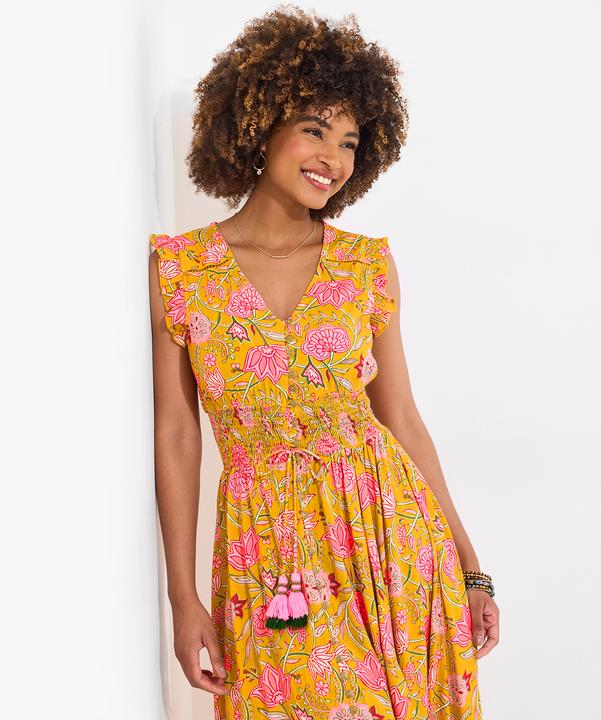 Produktbild Joe Browns Button Front Floral Print Tassel Maxi Dress (12)