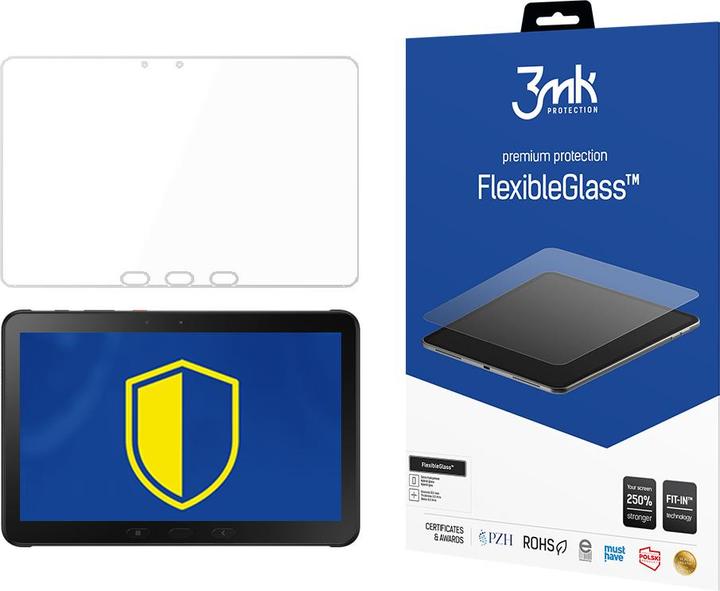 Actual product image 3MK Protective film Hybrid glass FlexibleGlass Samsung Galaxy skirtukas activus 2019 m. (1 Piece, Galaxy Tab Active Pro 10.1 (2019))