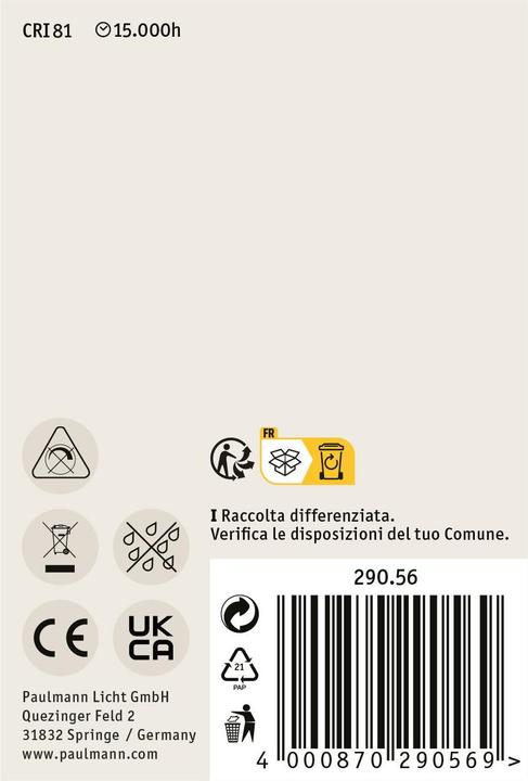 Image du produit Paulmann Réflecteur (E27, 10 W, 800 lm, 1 x, F)