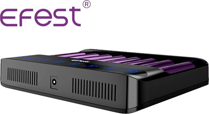 Produktbild Efest Ladegerät Lush Q8 für Lithium Ionen Akkus (Ladegerät ohne Akku)