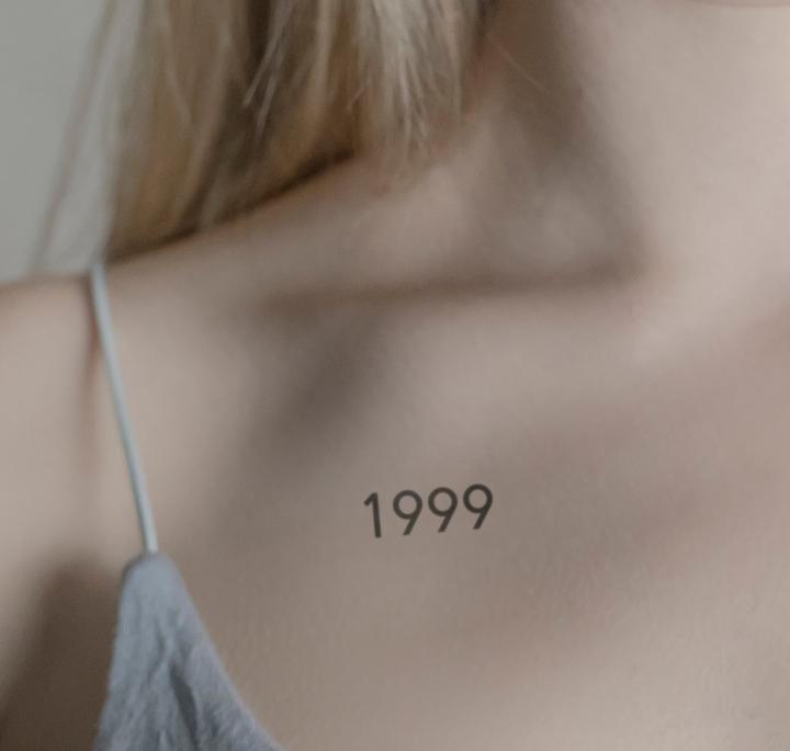 Produktbild minink Temporäres Tattoo – Geburtsjahr 1999