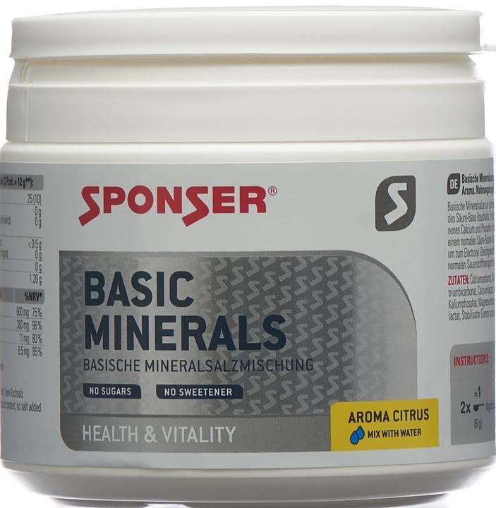 Image du produit Sponser Minéraux de base en poudre aux agrumes (1 pièce(s), Poudre, 400 g)