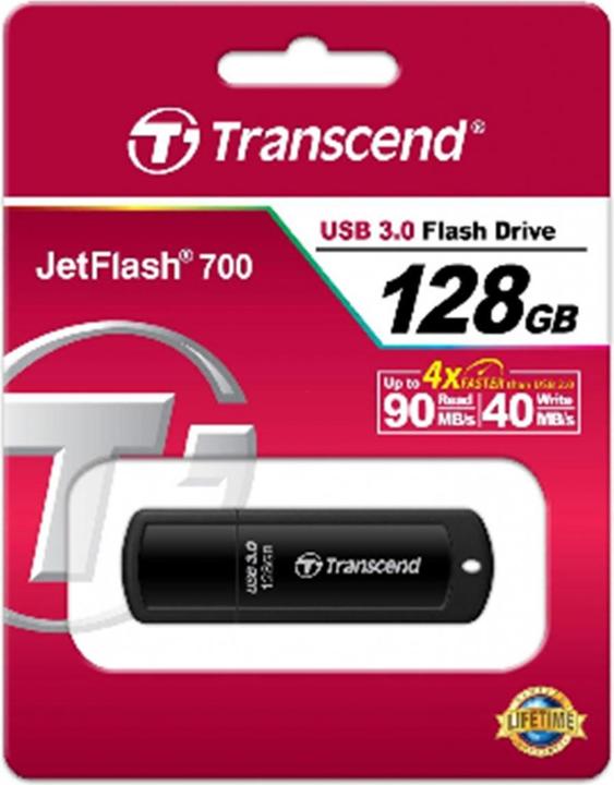 Produktbild Transcend JetFlash 700 (128 GB, USB-A)