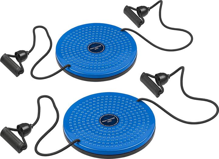 Image du produit Pearl Lot de 2 Fitness Twisting Disks avec extenseurs pour le ventre, la taille & les bras