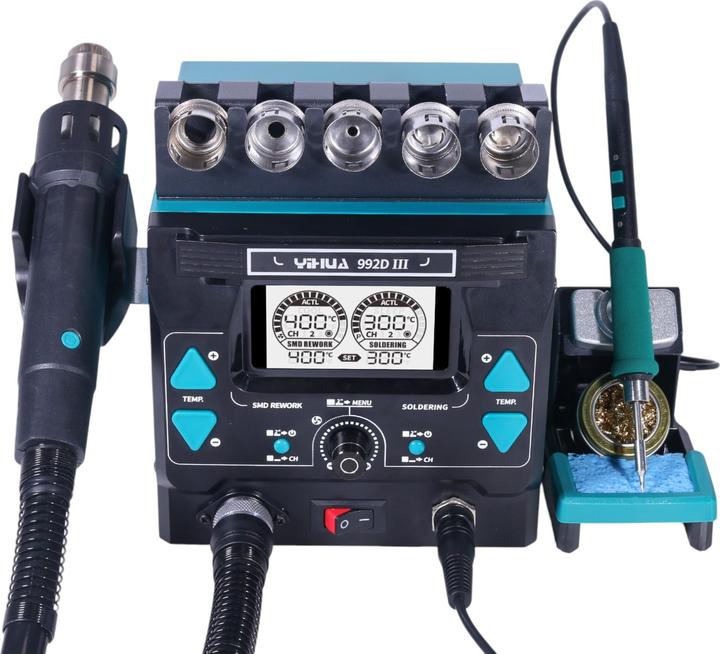Immagine prodotto Yihua 992D-III 2in1 1220W Präzision Lötstation und Rework Station