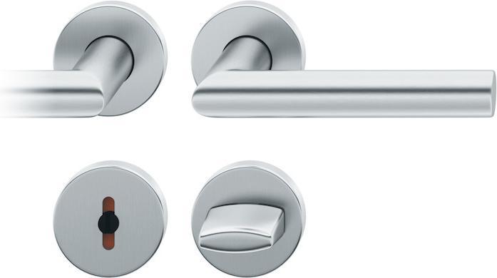 Actual product image FSB Rosette fitting 12 1076 stainless steel F69 round WC-R8 DIN left / right D/D (Door handle)