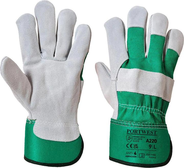 Immagine prodotto Portwest Guanti Rigger in pelle cromata unisex adulto A220 Premium (XL)