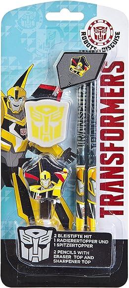 Immagine prodotto Transformers 2 matite con gomma e temperamatite per il topper (2 x)