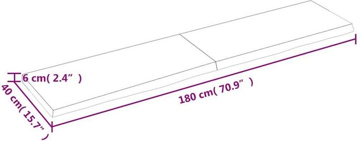 Actual product image VidaXL Saba (180 x 6 x 40 cm)