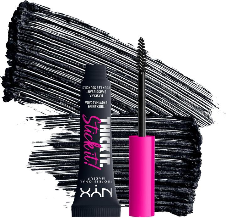 Actual product image NYX Professional Make-Up Thick it. Stick it! Brow Mascara Black (Black)