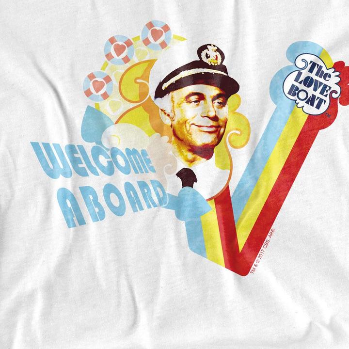 Actual product image The Love Boat Unisex Adult Welcome Aboard T-Shirt (XXL)