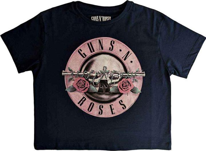 Guns N Roses Classic Logo Crop Top (Girlie)