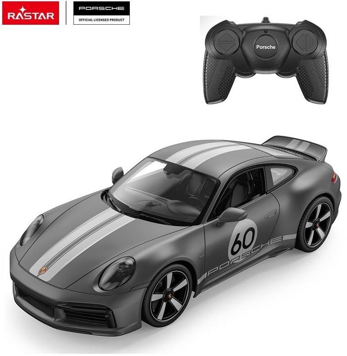 Productafbeelding Rastar R/C 1:16 Porsche 911 Sport Classic Grijs (94900)