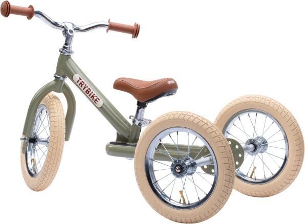 Image du produit Trybike Laufrad 2 in 1 vintage, green matt (12")
