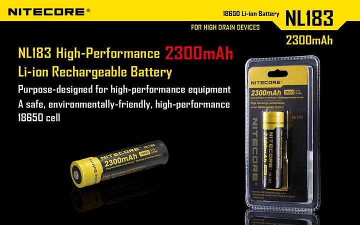 Actual product image Nitecore Nl 183