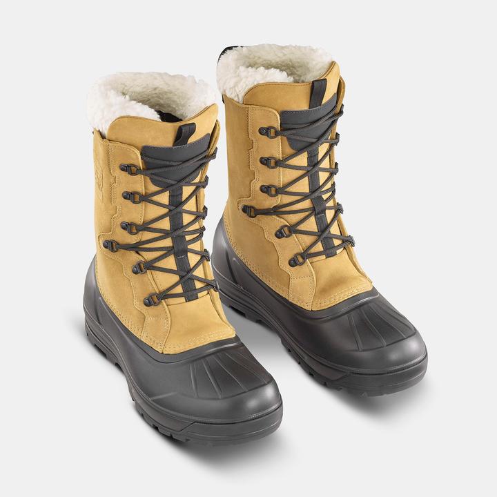 Image du produit Quechua Bottes de neige hommes cuir avec lacets chaud imperméable randonnée hivernale - SH900 (42)