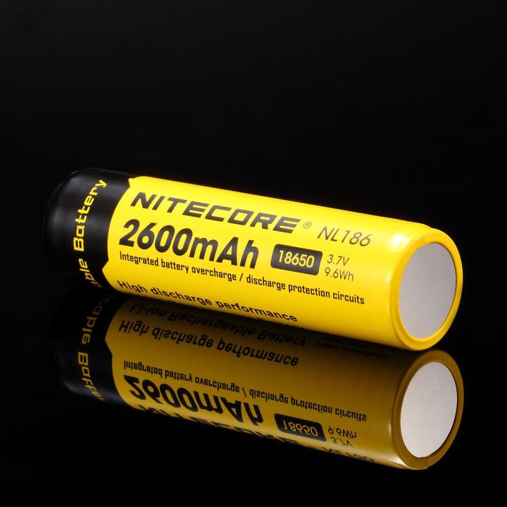 Actual product image Nitecore 18650 Rechargeable battery 2600mAh