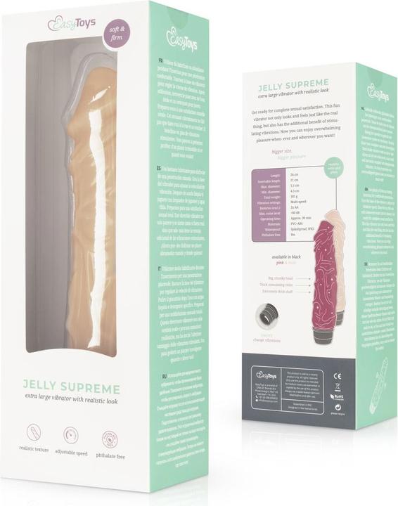 Actual product image Easytoys Jelly Supreme - Realistic Vibrator