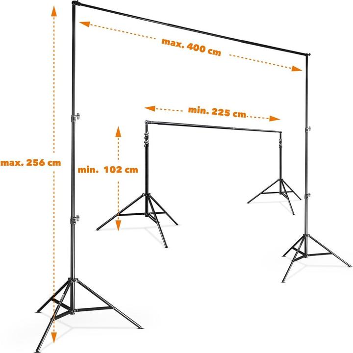 Immagine prodotto Walimex Sistema di sfondo telescopico 2,25-4m (400 cm, 256 cm)