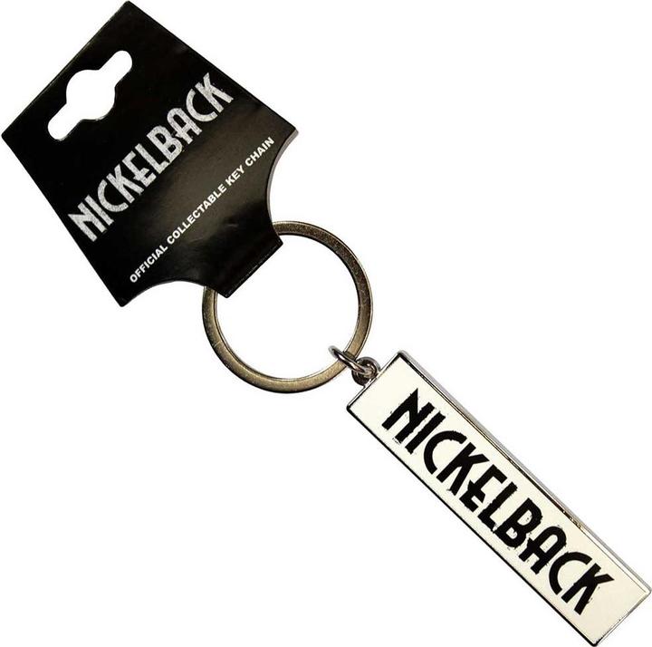 Nickelback Black Logo White Schlüsselanhänger