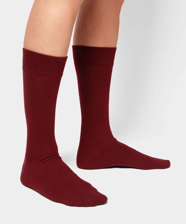 DillySocks Smooth Wine Red Pack (3er Pack, 36 - 40)