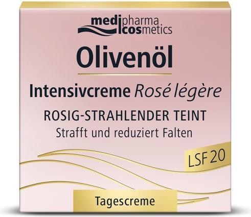 Image du produit Medipharma cosmetics Crème intensive à l'huile d'olive Rosé léger Crème de jour SPF 20, 50 ml de crème (50 ml, Crème de jour, SPF 20)