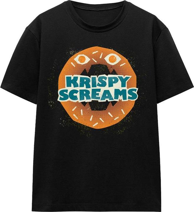 Actual product image Monsters at Work Unisex Adult Krispy Screams Doughnut T-Shirt (XXL)
