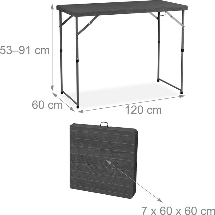 Immagine prodotto Relaxdays Tavolo da-giardino (120 cm)