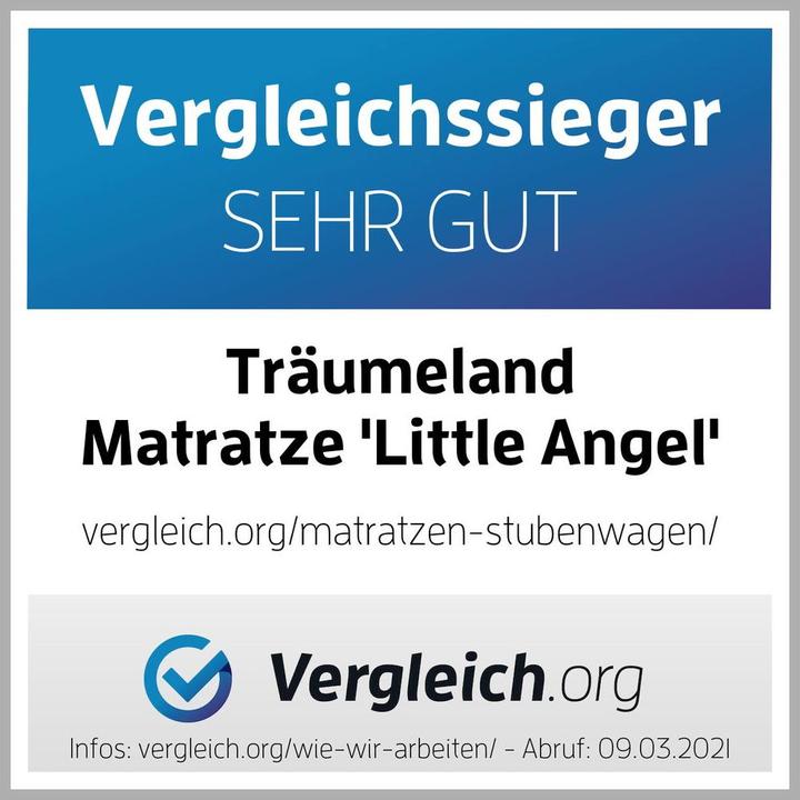 Energie-Label Träumeland Wiegenmatratze Little Angel (45 x 90 cm)