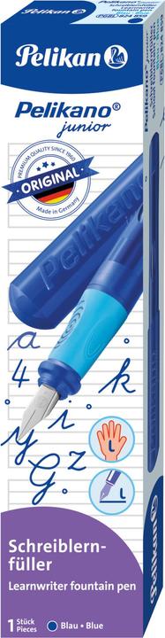 Produktbild Pelikan Füllhalter o junior P68L, blau ergonomische Soft-Griffzone, Edelstahlfeder mit (Blau, 1 x)