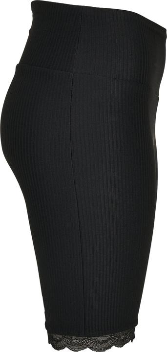 Immagine prodotto Urban Classics Pantaloncini da ciclista a vita alta a costine con orlo in pizzo (4XL)