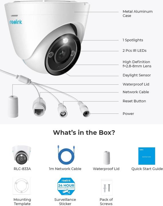 Actual product image Reolink P434-4K 8MP (3840 x 2160 pixels)