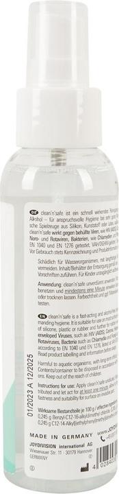 Actual product image Joydivision Clean & Safe (100 ml)