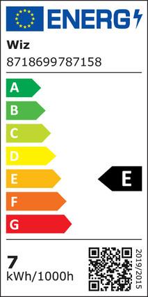 Etichetta energetica WiZ Filamento (E27, 6.70 W, 806 lm, 1 x, E)